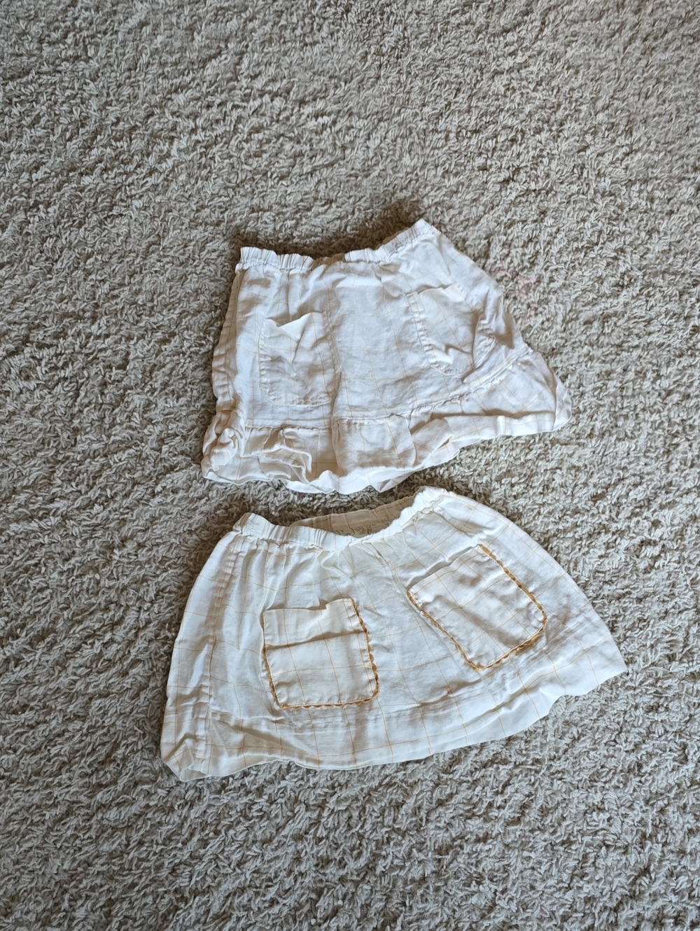 OEUF Girls Linen Short Skirts Bundle.